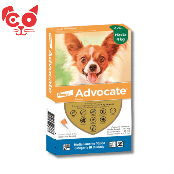 ADVOCATE PERRO HASTA 4 KG