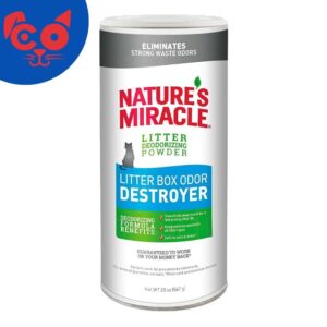 NATURE MIRACLE POLVO DESTRUCTOR DE OLORES PARA ARENEROS
