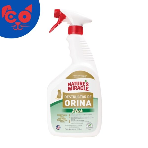 1096 NATURE MIRACLE DESTRUCTOR DE ORINA GATO PLUS 32 OZ