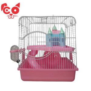 JAULA PARA HAMSTER CASTILLO ROSA
