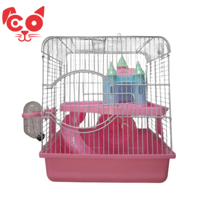 JAULA PARA HAMSTER CASTILLO ROSA