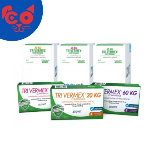 1192 TRIVERMEX X 4 TABLETAS