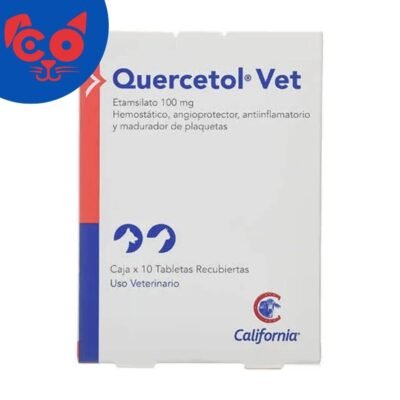 QUERCETOL VET 100 MG X 10 TAB