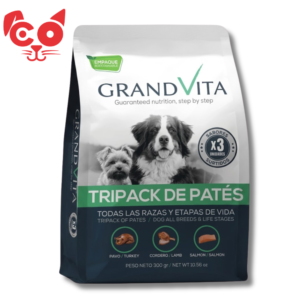 POUCH GRAND VITA TRIPACK PERRO PATÉ SURTIDO 300 G