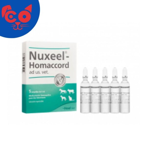 1610 NUXEEL HOMACORD AD US VET X 5 AMPOLLAS