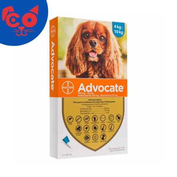1749 ADVOCATE PERRO DE 4 A 10 KG