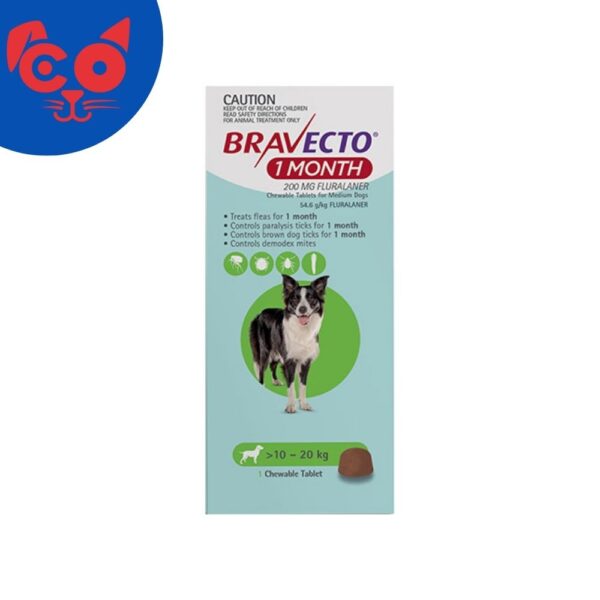 1757 BRAVECTO 1 MES 10-20 KG