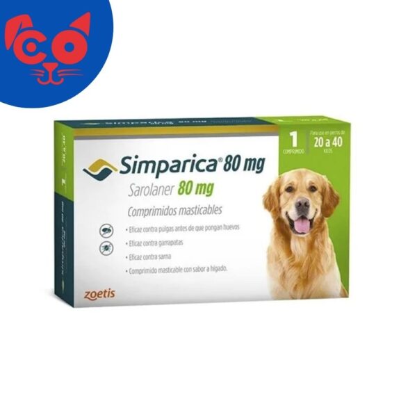 1816 SIMPARICA 20 - 40 KG CAJA 1 TABLETA