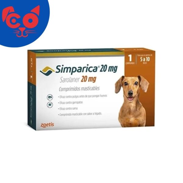 1817 SIMPARICA 5 A 10 KG CAJA 1 TABLETA