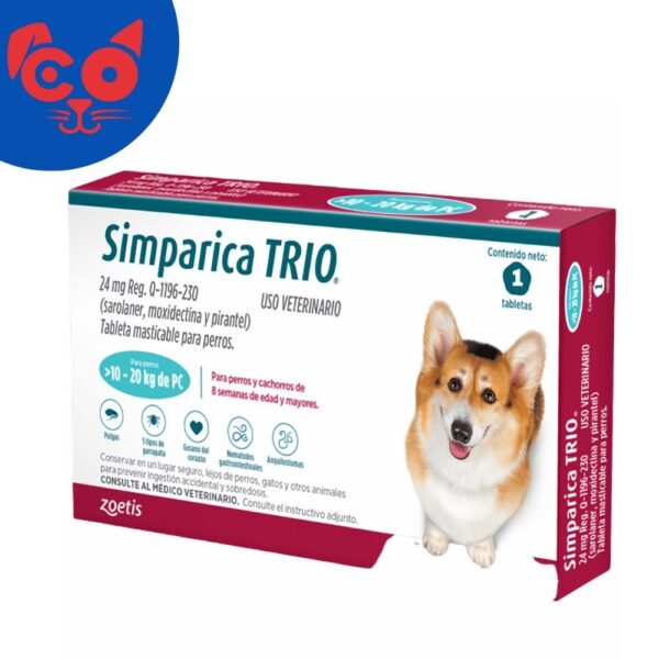 1820 SIMPARICA TRIO 24 MG 10 - 20 KG