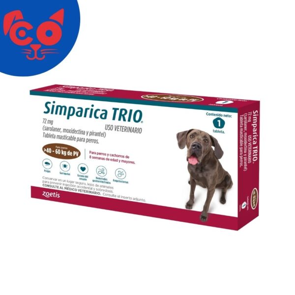 1823 SIMPARICA TRIO 72 MG 40 - 60 KG