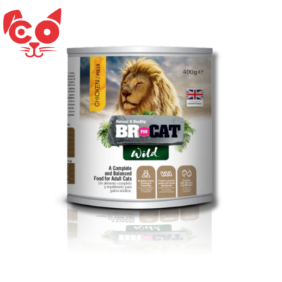 LATA BR WILD FOR CAT POLLO 400 G