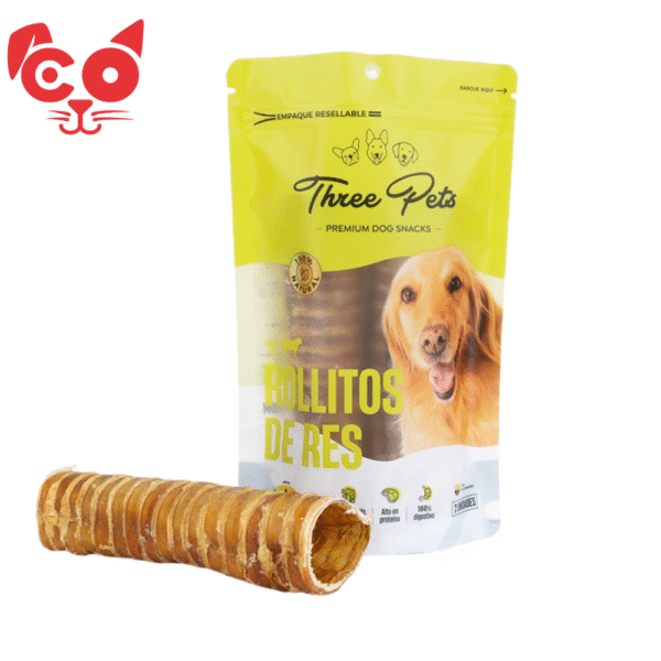 20 THREE PETS ROLLITOS DE RES 2 UNIDADES