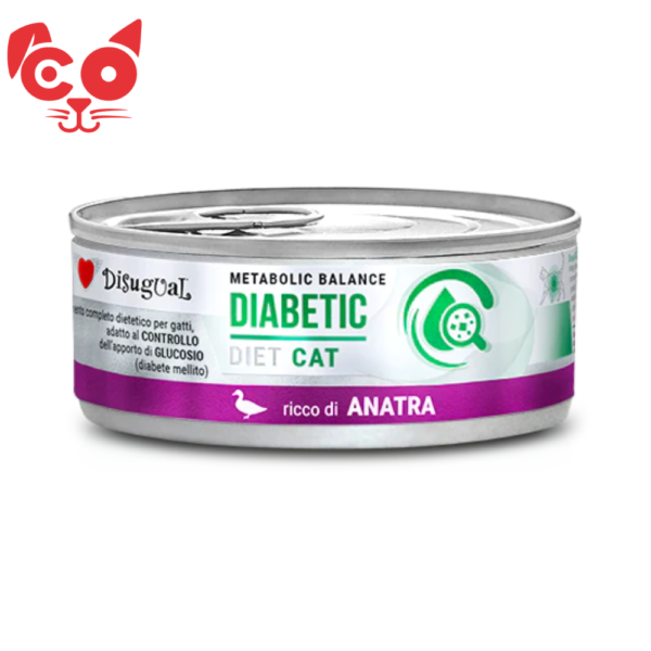 LATA DISUGUAL CAT DIABETIC PATO 85G
