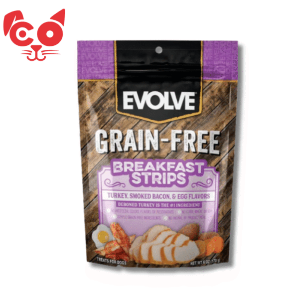 SNACK EVOLVE DOG GRAIN FREE JERKY DESAYUNO PAVO TOCINETA 170G