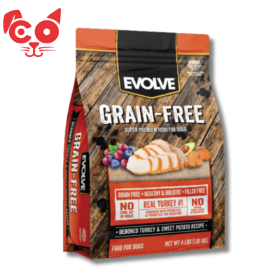 EVOLVE PERRO GRAIN FREE PAVO 4Lb