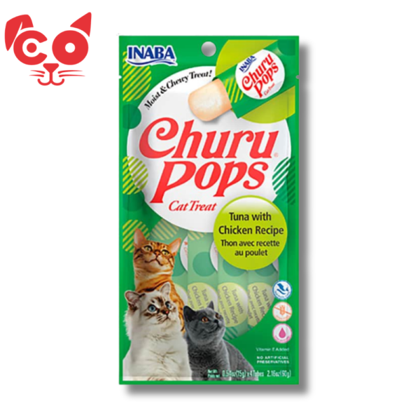 SNACK INABA CHURU POPS ATUN Y POLLO 4 UND