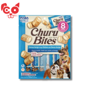 331 SNACK INABA CHURU BITES DOG POLLO Y QUESO 8 UND