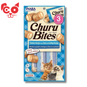 336 SNACK INABA CHURU BITES CAT POLLO, ATUN Y SCALLOP 3 UND