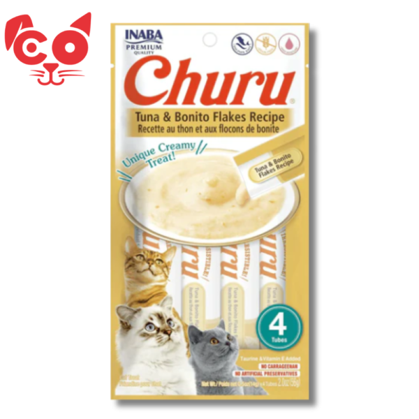 344 SNACK INABA CHURU ATUN Y BONITO FLAKES RECIPE 4UND