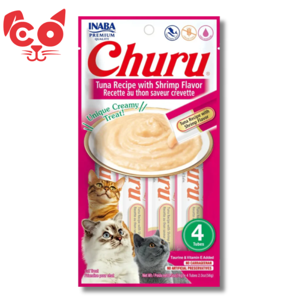SNACK INABA CHURU ATUN Y CAMARON 4 UND