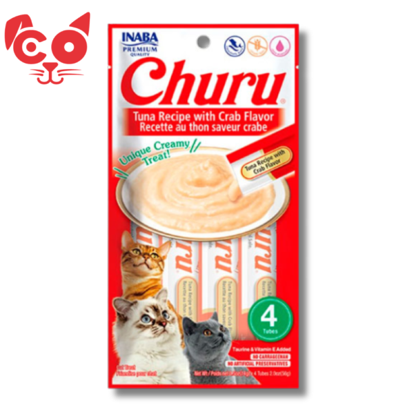 SNACK INABA CHURU ATUN Y CANGREJO 4 UND