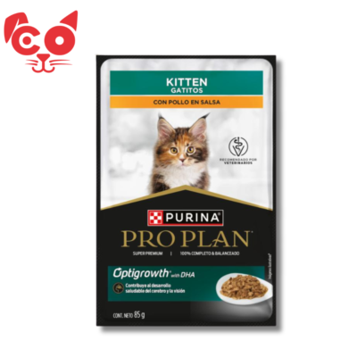 POUCH PRO PLAN KITTEN POLLO EN SALSA 85GR