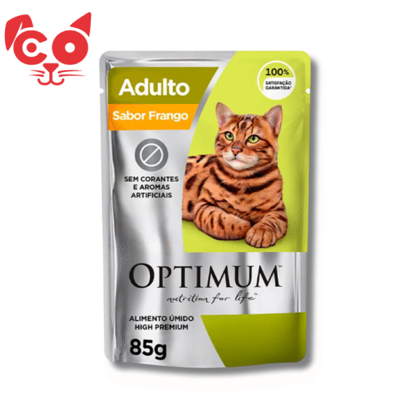POUCH OPTIMUM CAT ADULT POLLO 85 G