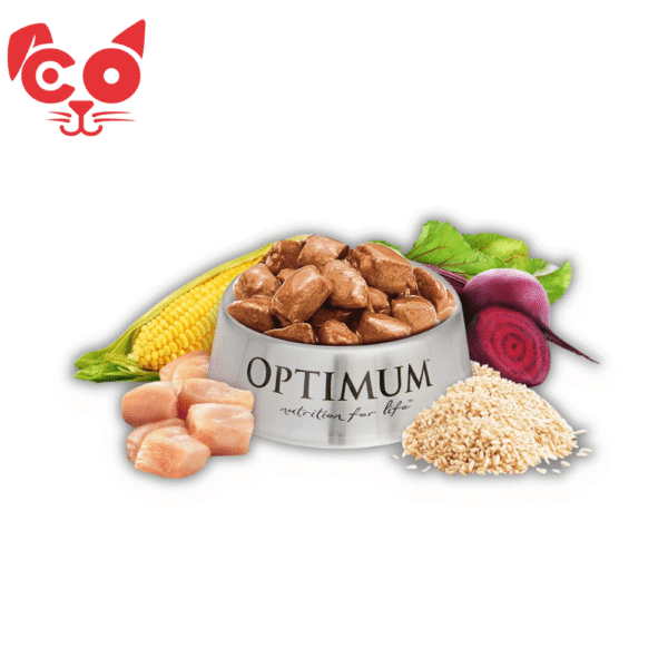 POUCH OPTIMUM CAT ADULT POLLO 85 G
