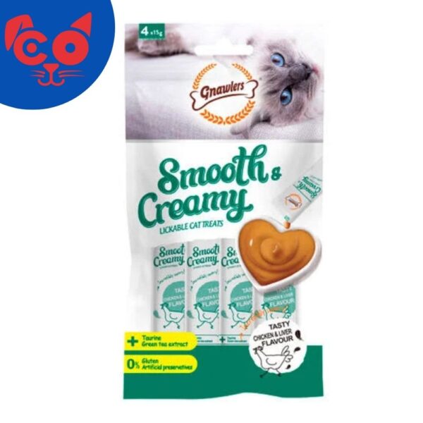 831 SMOOTH & CREAMY POLLO E HIHADO 4 UND X 15G