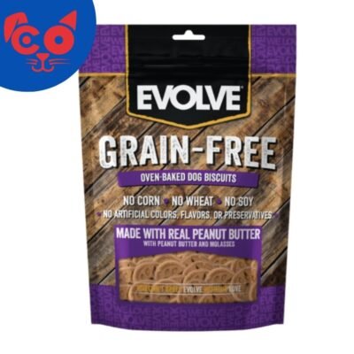 SNACK EVOLVE DOG GRAIN FREE MANTEQUILLA DE MANI 340 G