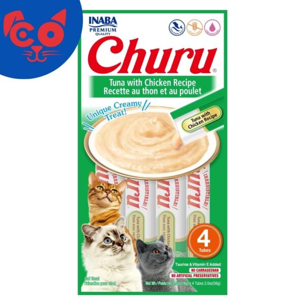 863 SNACK INABA CHURU ATUN Y POLLO 4 UD
