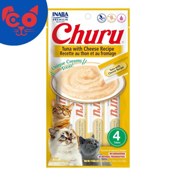 864 SNACK INABA CHURU ATUN Y QUESO 4 UD