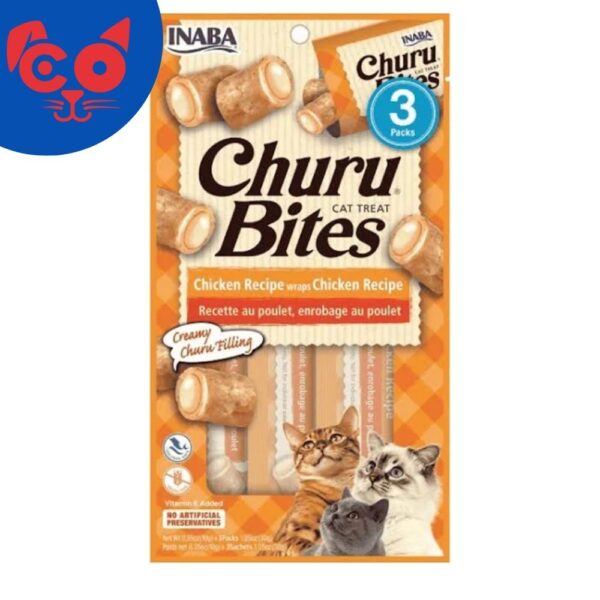 867 SNACK INABA CHURU BITES CAT POLLO 3 UND