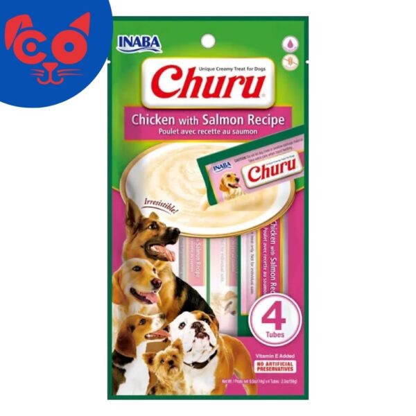880 SNACK INABA CHURU DOG POLLO Y SALMON 4UND