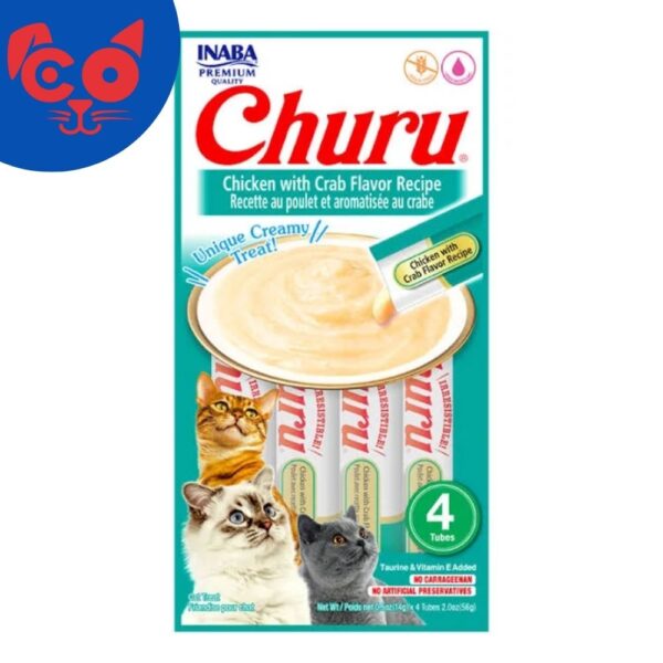 882 SNACK INABA CHURU POLLO Y CANGREJO 4 UND