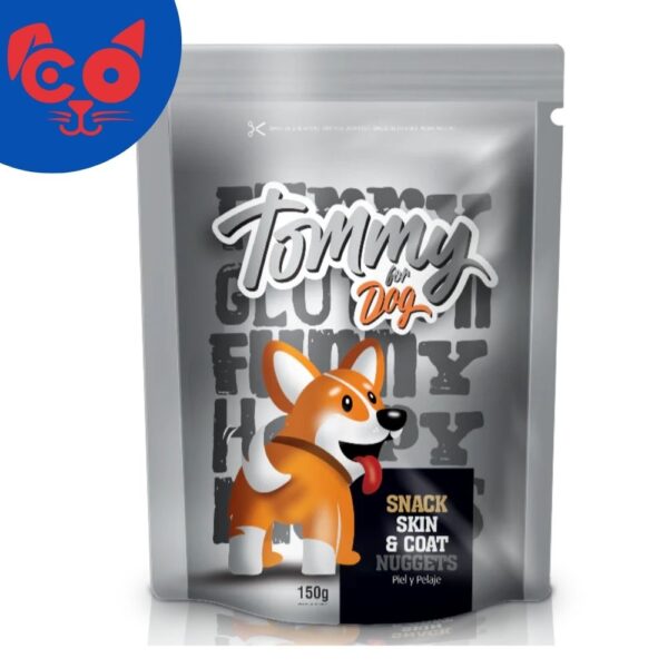 SNACK TOMMY DOG SKIN AND COAT 150 GR