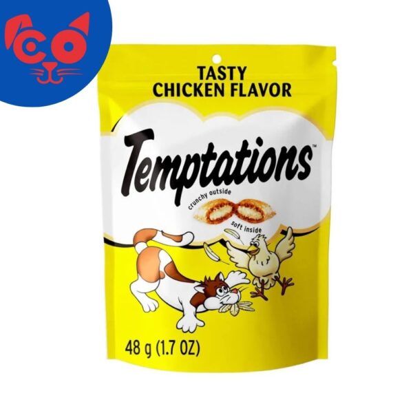 915 SNACKS PARA GATOS TEMPTATIONS CHICKEN 48G