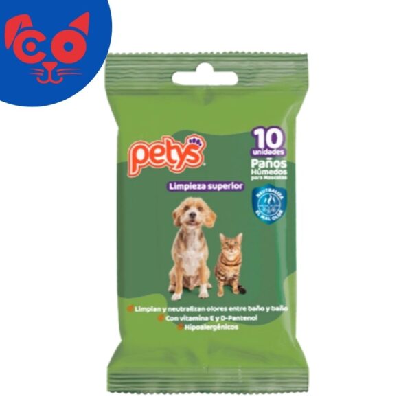 930 PAÑITOS HUMEDOS PETYS 10 UNIDADES