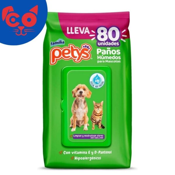 960 PAÑITOS HUMEDOS PETYS 80 UNIDADES