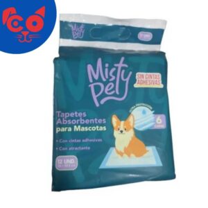TAPETES ABSORBENTES MISTY PET 12 UND