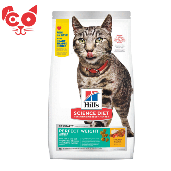 MascotasCO (11) HILLS ALIMENTO PARA GATO ADULTO PERFECT WEIGHT 3Lb