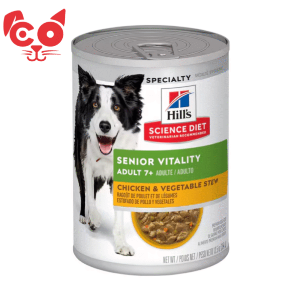 MascotasCO (110) HILLS ALIMENTO PARA PERRO YOUTHFUL V CHICKEN&VEGT STEW 12,5OZ