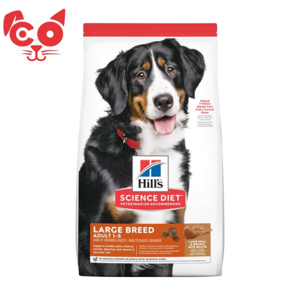 MascotasCO (33) HILLS ALIMENTO PARA PERRO ADULTO LARGE BREED LAMB & RICE 33Lb
