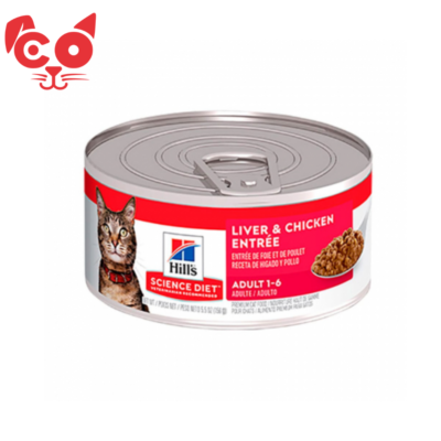 HILLS ALIMENTO PARA GATO ADULTO LIVER Y CHICKEN 5,5OZ