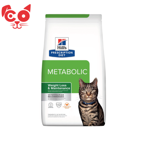 MascotasCO (8) HILLS ALIMENTO PARA GATO ADULTO METABOLIC 4Lb