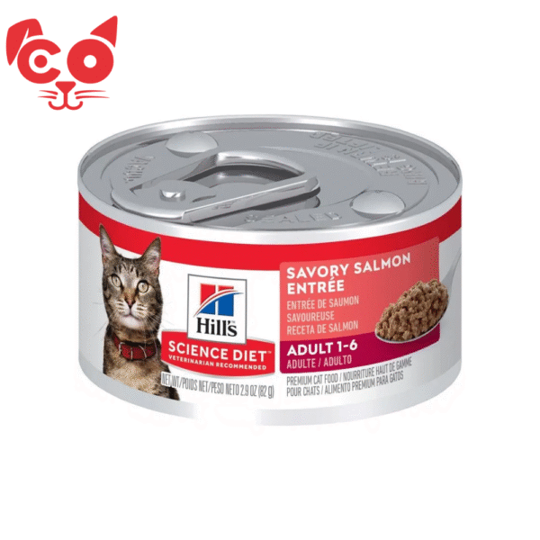 MascotasCO (81) HILLS ALIMENTO PARA GATO ADULTO SALMON 5.5 OZ