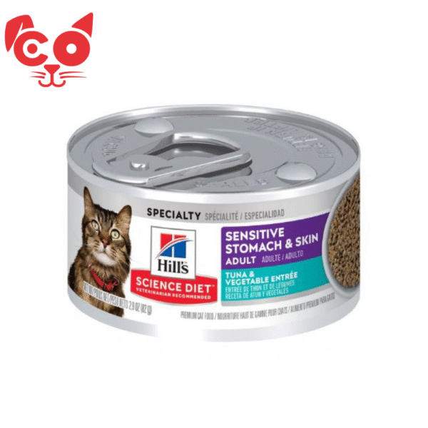 MascotasCO (83) HILLS ALIMENTO PARA GATO ADULTO SENSITIVE STOMACH & SKIN 2.9OZ