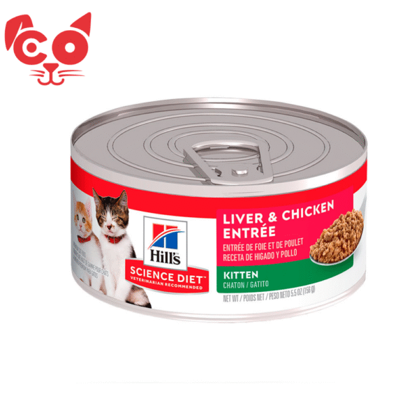 MascotasCO (89) HILLS ALIMENTO PARA GATO KITTEN LIVER & CHICKEN 5,5OZ