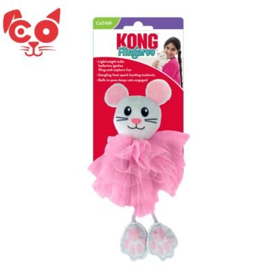 KONG GATO JUGUETE PELUCHE FLINGAROO TUTU RATON
